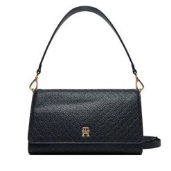 Torebka Tommy Hilfiger. Niebieskie torebki klasyczne damskie Tommy Hilfiger, bez wzorów, bez dodatków. Za 379.99 zł.