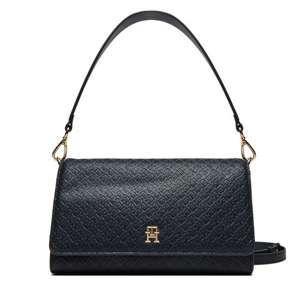 Torebka Tommy Hilfiger. Niebieskie torebki klasyczne damskie Tommy Hilfiger, bez wzorów, bez dodatków. Za 339.99 zł.