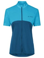 Koszulka damska Matera FZ Tricot. Niebieskie bluzki sportowe damskie Vaude, z materiału, bez kołnierzyka, bez ramiączek. Za 259.00 zł.