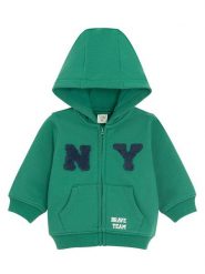 COOL CLUB Bluza w kolorze zielonym rozmiar: 68. Zielone bluzy i bluzki niemowlęce COOL CLUB, bez wzorów, z jeansu, bez ramiączek, bez kaptura. Za 43.99 zł.