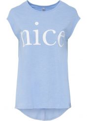 T-shirt z czystej bawełny organicznej. Czarne t-shirty damskie bonprix, bez wzorów, z bawełny, bez kołnierzyka. Za 52.99 zł.