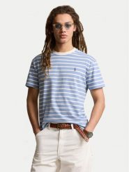 Polo Ralph Lauren T-Shirt 710934662008 Błękitny Classic Fit. Niebieskie koszulki polo męskie Polo Ralph Lauren, m, bez wzorów, z bawełny, bez ramiączek. Za 239.99 zł.