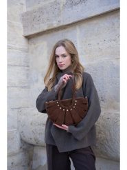 Maison héritage PARIS Skórzana torebka "Sparti" w kolorze brązowym - 34,5 x 21 x 8 cm rozmiar: onesize. Brązowe torebki klasyczne damskie maison héritage PARIS, bez wzorów, z materiału, bez dodatków. Za 369.99 zł.