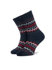Barbour Skarpety długie Kingsford Fair Isle LSO0135NY71 Granatowy. Niebieskie skarpetki damskie Barbour, bez wzorów. Za 109.99 zł.