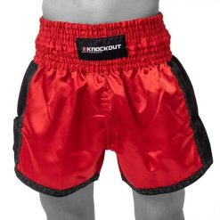 Knockout Szorty. Czerwone szorty damskie KNOCKOUT, bez wzorów, młodzieżowe. Za 108.11 zł.