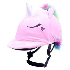 Czapka do kasku jeździeckiego QHP Unicorn. Czerwone czapki męskie QHP, bez wzorów, z polaru. Za 183.50 zł.