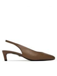 Gino Rossi Czółenka LILY-118324 Brązowy. Brązowe czółenka damskie Gino Rossi, bez wzorów, ze skóry, bez obcasa. Za 209.99 zł.