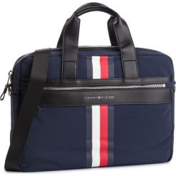 Torba na laptopa TOMMY HILFIGER - Elevated Computer Bag Stripe AM0AM04661 413. Niebieskie torby na laptopa damskie Tommy Hilfiger, bez wzorów, z materiału. W wyprzedaży za 329.00 zł.