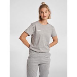Koszulka sportowa z krótkim rękawem damska Hummel hmlGO cotton. Białe bluzki sportowe damskie HUMMEL, xs, bez wzorów, bez ramiączek. Za 59.00 zł.