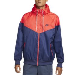 Kurtka Windrunner Rozmiar M Niebieski - DA0001-410. Czerwone kurtki treningowe męskie Nike, m, bez wzorów, z materiału, do biegania. Za 399.05 zł.