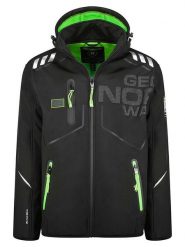 Geographical Norway Kurtka softshellowa "Robin" w kolorze czarnym rozmiar: M. Czarne kurtki outdoor męskie Geographical Norway, m, z aplikacjami, bez kaptura. Za 259.74 zł.