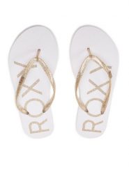 Roxy Japonki ARJL100873 Biały. Białe klapki damskie Roxy, bez wzorów, z tworzywa sztucznego, bez obcasa. Za 69.99 zł.