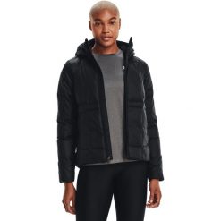 Kurtka Under Armour Down Hooded, Kobiety. Czarne kurtki damskie Under Armour, s, bez wzorów, z poliesteru, bez kaptura. Za 690.00 zł.