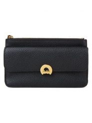 COCCINELLE Skórzana kopertówka w kolorze czarnym - 19,5 x 11 cm rozmiar: onesize. Czarne torebki wieczorowe Coccinelle, bez wzorów, z materiału, bez kołnierzyka, bez ramiączek. Za 264.15 zł.
