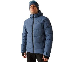 Męska Kurtka Narciarska Camber II. Niebieskie kurtki narciarskie i snowboardowe damskie Dare 2b, m, bez wzorów, z materiału, z kapturem, narciarskie. Za 182.99 zł.