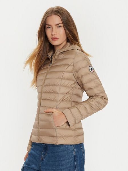 Jott Kurtka puchowa Cloe P000WDOW01 Beżowy Slim Fit. Brązowe kurtki damskie jott, xl, bez wzorów, z puchu, bez kaptura. Za 539.99 zł.