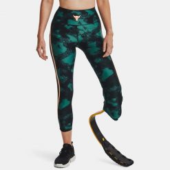 Legginsy damskie Under Armour PROJECT ROCK HeatGear ANKLE LG. Zielone legginsy damskie Under Armour, l, bez wzorów. Za 169.99 zł.