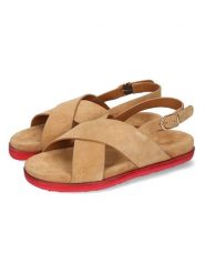 MELVIN & HAMILTON Skórzane sandały "Siri 3" w kolorze jasnobrązowym rozmiar: 39. Brązowe sandały damskie MELVIN & HAMILTON, bez wzorów, bez obcasa. Za 304.99 zł.