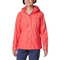 Płaszcz przeciwdeszczowy damski Columbia Arcadia II. Czerwone kurtki przeciwdeszczowe damskie Columbia, s, bez wzorów, z meshu, sportowe. Za 269.00 zł.