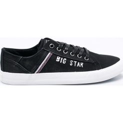 Big Star - Tenisówki. Czarne trampki i tenisówki męskie Big Star, bez wzorów, z gumy, bez zapięcia. W wyprzedaży za 69.90 zł.