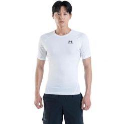 Koszulka kompresyjna męska Under Armour. T-shirty sportowe męskie Under Armour, m, ze skóry, bez ramiączek, na fitness i siłownię. Za 129.99 zł.