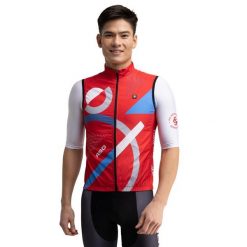 Męska wiatroszczelna kamizelka rowerowa Real Sporting de Gijón x. Czerwone kamizelki męskie SIROKO, m. Za 254.00 zł.