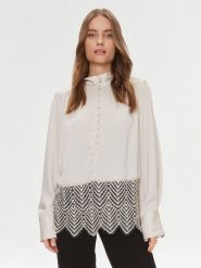 Bruuns Bazaar Bluzka BBW3741 Écru Relaxed Fit. Bluzki damskie Bruuns Bazaar, bez wzorów, z syntetyku, bez ramiączek. Za 329.99 zł.