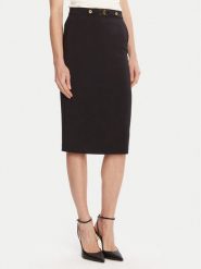 Elisabetta Franchi Spódnica ołówkowa GO-137-56E2-V320 Czarny Regular Fit. Czarne spódniczki damskie Elisabetta Franchi, bez wzorów, z syntetyku, ołówkowe. Za 999.99 zł.