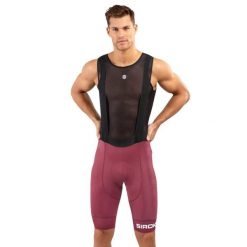 Męskie spodenki rowerowe z szelkami Kolarstwo Siroko BX Bionaz. Brązowe szorty męskie SIROKO, bez wzorów, z nylonu, sportowe. W wyprzedaży za 276.00 zł.