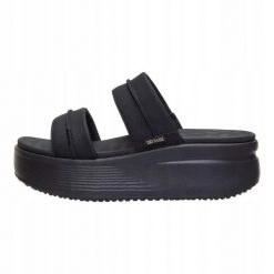 HeyDude Damskie Sandały Austin Slide Classic. Czarne sandały damskie Hey dude, bez wzorów, z materiału, bez obcasa. Za 259.00 zł.