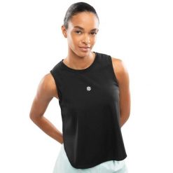 Damska koszulka do biegania bez rękawów Fitness Siroko Seine Black. Czarne bluzki sportowe damskie SIROKO, l, bez kołnierzyka, bez ramiączek. W wyprzedaży za 126.00 zł.