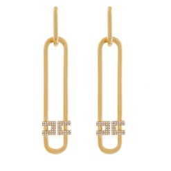 Kolczyki Elisabetta Franchi. Żółte kolczyki damskie Elisabetta Franchi, złote. Za 649.99 zł.