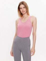 4F Top 4FSS23TTSHF581 Różowy Regular Fit. Czerwone topy damskie 4f, xl, bez wzorów, z bawełny, bez kołnierzyka. Za 49.99 zł.