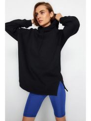 Trendyol Bluza w kolorze czarnym rozmiar: M. Czarne bluzy z kapturem damskie Trendyol, m. Za 105.38 zł.