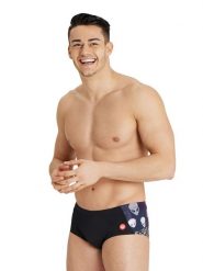 Arena Kąpielówki w kolorze fioletowo-czarnym rozmiar: 7. Czarne kąpielówki męskie Arena, bez wzorów, z materiału. Za 74.11 zł.