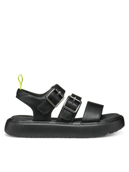 Geox Sandały J Kodette Gir J55DBG 000BC C9999 M Czarny. Czarne sandały dziewczęce Geox, ze skóry, bez zapięcia. Za 299.99 zł.