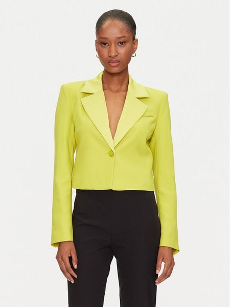 Marciano Guess Marynarka 5GGN13 7300A Żółty Slim Fit. Żółte marynarki i żakiety damskie Marciano Guess, z aplikacjami, z syntetyku. Za 569.99 zł.