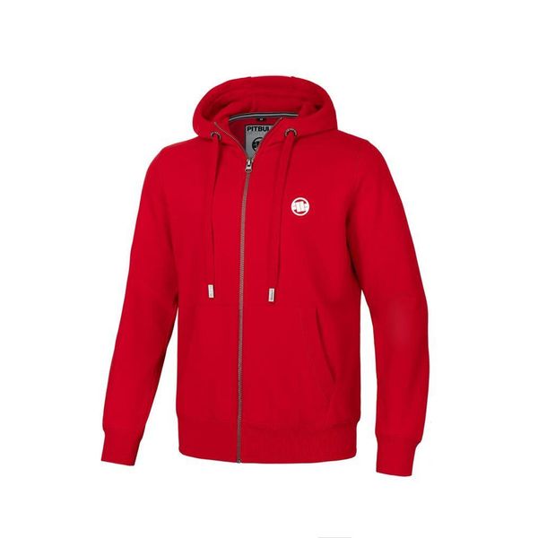 Bluza męska Pitbull rozpinana z kapturem Small Logo. Czerwone bluzy sportowe męskie PITBULL, m. Za 269.00 zł.