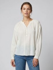 MOSS COPENHAGEN Bluzka "Gabrielle" w kolorze kremowym rozmiar: XS/S. Brązowe bluzki damskie MOSS COPENHAGEN, s, bez wzorów, bez kołnierzyka, bez ramiączek. Za 136.45 zł.