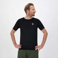 Koszulka do biegania Rogelli Essential. Czarne t-shirty sportowe męskie Rogelli, l, bez ramiączek, do biegania. W wyprzedaży za 60.00 zł.