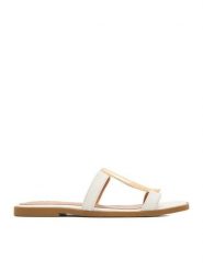 MEXX Klapki EO-WS5037-01 Biały. Białe klapki damskie Mexx, bez wzorów, ze skóry, bez obcasa. Za 249.99 zł.