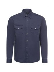 Nils Sundström koszula casual Mężczyźni Comfort Fit Bawełna niebieski, S. Niebieskie koszule męskie Nils Sundström, m, bez wzorów, z bawełny, bez kołnierzyka, bez ramiączek. Za 149.95 zł.