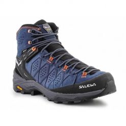 Buty trekkingowe męskie Salewa MS Alp Trainer 2 Mid Gtx. Brązowe buty trekkingowe męskie Salewa, z gumy, bez zapięcia, trekkingowe. Za 1,114.00 zł.