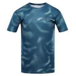 Koszulka męska Alpine Pro Quatr szybkoschnąca. Niebieskie t-shirty sportowe męskie Alpine Pro, m, bez ramiączek, na fitness i siłownię. W wyprzedaży za 79.00 zł.
