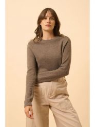 Just Cashmere Kaszmirowy sweter "Jane" w kolorze jasnobrązowym rozmiar: M. Brązowe swetry klasyczne damskie Just Cashmere, m, z kaszmiru, bez kołnierzyka. Za 313.27 zł.