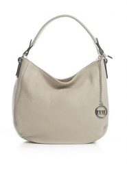 Mia Tomazzi Skórzana torebka "Molise" w kolorze beżowym - 30 x 20 x 8 cm rozmiar: onesize. Brązowe torebki klasyczne damskie Mia Tomazzi, bez wzorów, z materiału, bez dodatków. Za 217.99 zł.