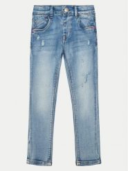 NAME IT Jeansy 13237182 Błękitny Slim Fit. Niebieskie spodnie dziewczęce Name it, z bawełny. Za 69.99 zł.