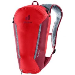 Plecak rowerowy deuter Road One 5 l. Czerwone plecaki męskie Deuter, bez wzorów. Za 379.99 zł.