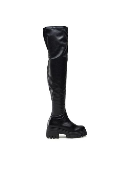 Badura Kozaki SX090-2202 Czarny. Czarne kozaki damskie Badura, ze skóry, bez obcasa, na słupku. Za 224.99 zł.