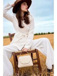 Christian Laurier Skórzana torebka "Zia" w kolorze beżowym - 21 x 18 x 7,5 cm rozmiar: onesize. Brązowe torebki klasyczne damskie Christian Laurier, bez wzorów, z materiału, bez dodatków. Za 195.99 zł.